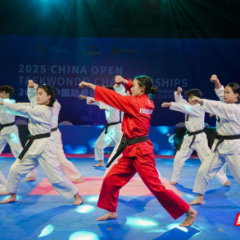 2025年中国跆拳道公开赛在湖南贺龙体育馆开赛