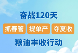 【图解】奋战120天！ 抓春管提单产夺夏收粮油丰收行动启动