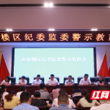 岳阳楼区纪委监委召开全区纪检监察系统警示教育会