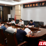 岳阳楼区政府党组（扩大）会议召开