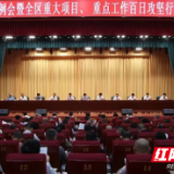 雷欣主持召开君山区委工作例会暨全区重大项目、重点工作百日攻坚行动部署会