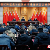 岳阳楼区召开防范应对低温雨雪冰冻灾害会商调度会