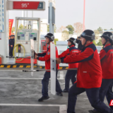 中国石化岳阳汨罗石油分公司开展反恐应急实战演练