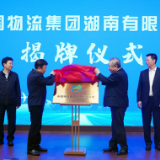 中国物流集团湖南公司在岳阳揭牌 央地合力建设国家级物流战略支点城市