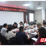 岳阳临港高新区召开城市管理工作调研座谈会