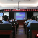 岳阳楼区人民检察院开展刑事检察业务培训会