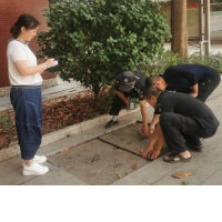 洪江市芙蓉小学：窨井排查，护航师生“脚下安全”