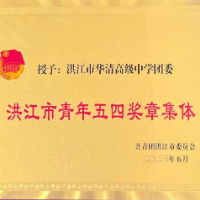 洪江市华清高级中学团委荣获第三届“洪江市青年五四奖章集体”称号