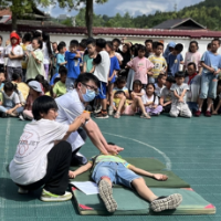 通道：“防溺水”应急演练进校园