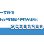 看这里丨第二届中非经贸博览会怎么买更便宜？展期内销售的进口展品免税政策来了