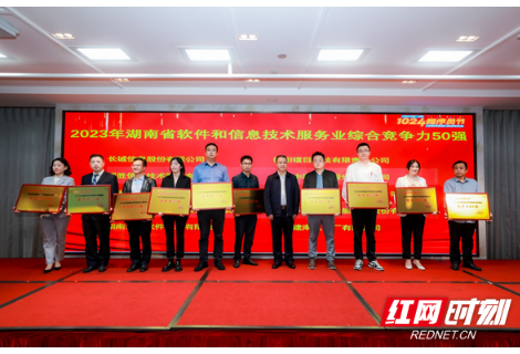 2023年湖南省软件和信息技术服务业综合竞争力50强出炉 红网上榜