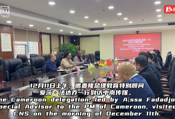 双语｜喀麦隆总理教育特别顾问爱莎·法达乔一行到访中南传媒