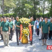永州市军创会在陈树湘红色文化园接受革命传统教育