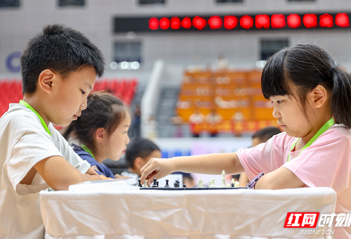 组图丨276名棋手同场竞技，2024年长沙市国际象棋定级赛举行