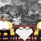 沈晓明与申长雨一行会谈