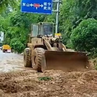 邵阳绥宁：暴雨致多处公路塌方损毁 公路部门全力抢险保畅通