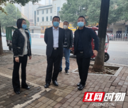 蒋志刚到大祥区学院路街道督导全国文明城市创建工作