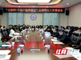 邵阳市不动产登记中心召开“互联网+不动产抵押登记”全程网办工作推进会
