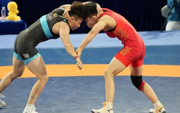 第十五届全运会湖南运动员庞倩玉摘银