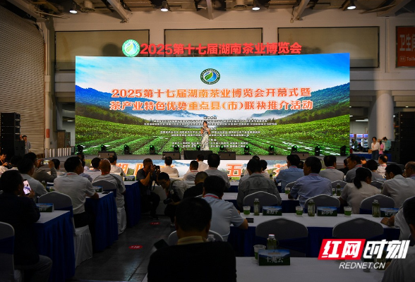 “五彩湘茶”香飘星城 2025第十七届湖南茶业博览会开幕