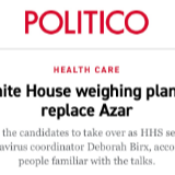 白宫考虑撤换卫生部长？美国卫生部“乱成一锅粥”