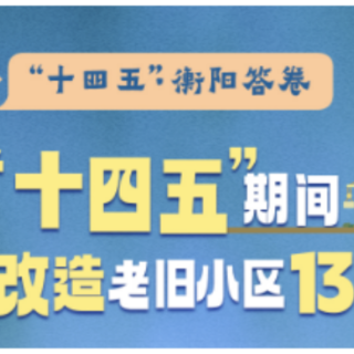 “十四五”·衡阳答卷⑨|“十四五”以来,累计改造老旧小区1381个