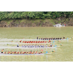 省级龙舟赛事首秀新化白溪 文体旅融合助力乡村振兴
