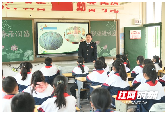 雁峰税务：税法宣传进校园 春风化雨润童心