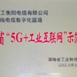 金杯电缆获评湖南省“5G+工业互联网”示范工厂