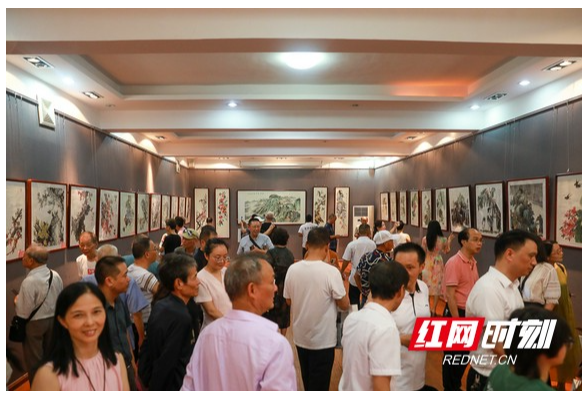 黎政初诞辰一百周年师生画展在衡阳县开幕
