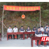 衡阳县人民法院：巡回审判进乡村 法护青山不放松