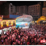 第八届湖南艺术节群众文化活动第三场优秀节目巡演在市府路民俗文化广场精彩启幕