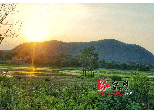【夕阳西下】余晖下的塘下村格外美丽。
战鼓声声、旌旗如画。脱贫攻坚战打响以来，塘下村在军地共同帮扶下，贫困户由84户355人降至1户1人，精准扶贫的路子越走越实，贫困群众的获得感越来越强，贫困群众脱贫致富的信心越来越足。随着一项项政策落地见效、一件件民生实事办足办好、一户户贫困户脱贫致富，塘下村正描绘一幅幅秀丽的脱贫攻坚画卷。