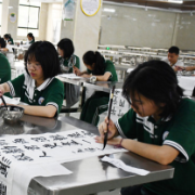 永州市黄冈博才学校举行“庆祝建党100周年”现场书画比赛