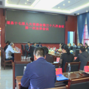 道县十七届人大常委会第三十八次会议第一次全体会议召开