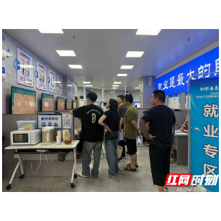 线下“赶集”、云端“职”播,岳阳“百日千万专场招聘会”人气拉满