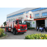 打破海外品牌垄断 中联重科成功下线曲臂云梯消防车