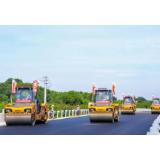 三一C8系列智能化路机助力江苏溧高高速建设