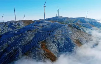 桂东万洋山冬景如画