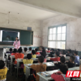 隆回县鸭田镇中心小学教研示范课获调研员好评