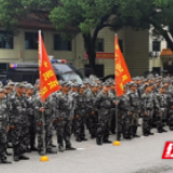 狠抓练兵备战 推进后备力量建设——武冈市人武部举行基干民兵分队点验大会