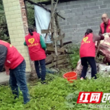 武冈市双龙兴村开展环境卫生整治打造美好家园主题党日活动