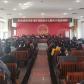 洞口县竹市镇传达学习贯彻党的十九届六中全会精神