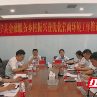 绥宁县召开“金融服务+乡村振兴”推进会