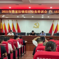 新邵陈家坊镇召开综治业务培训会