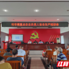 洞口县竹市镇召开重点企业负责人安全生产培训会