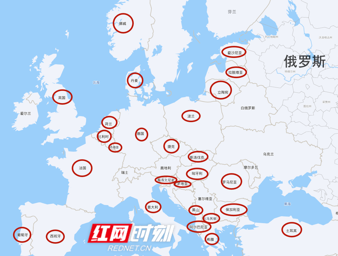 北约东扩示意图——二战以来俄罗斯地缘环境最恶劣时期_苏联_俄国_军事条约