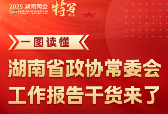 一图读懂丨湖南省政协常委会工作报告干货来了