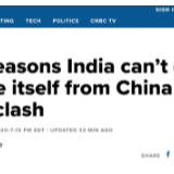 美媒数据分析印度经济“脱钩”中国 难！