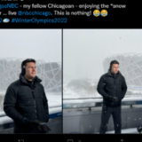 这场大雪下得正是时候！一些报道冬奥的外媒记者也嗨了